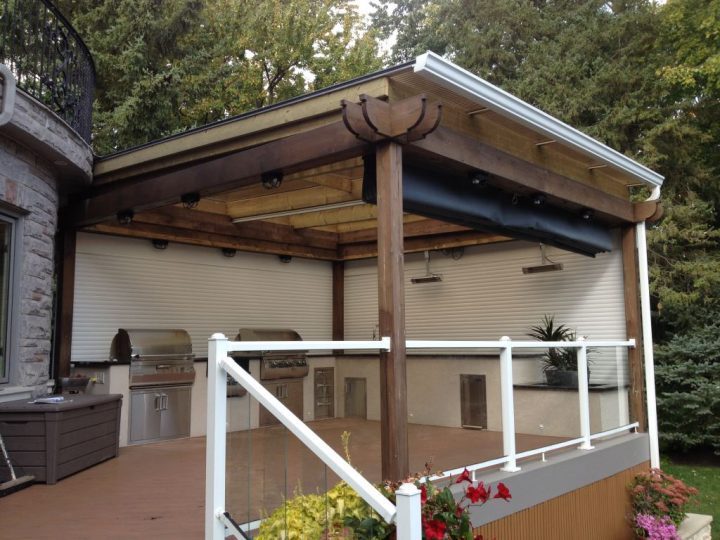 Porch enclosure with screens